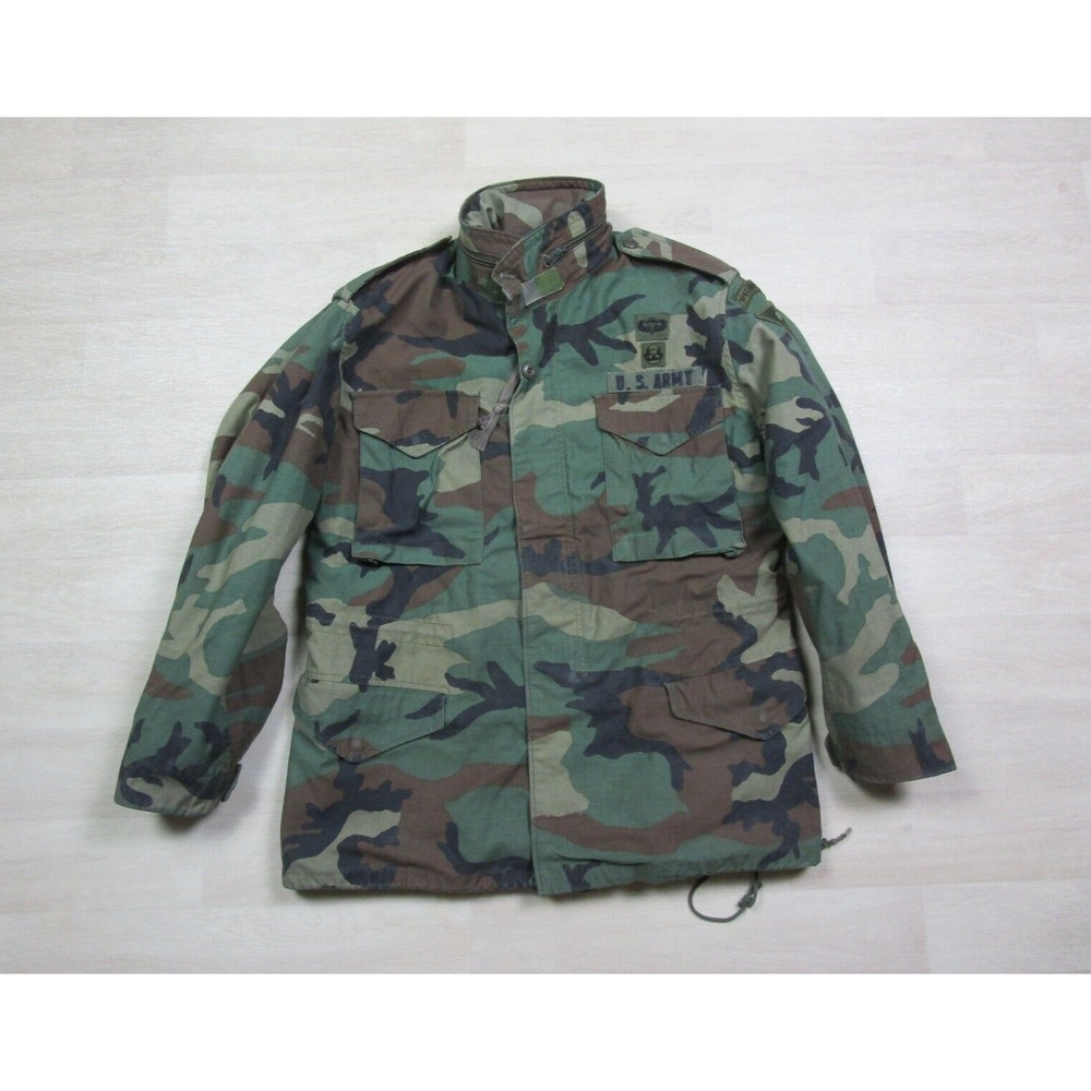Alpha Industries Field Jacket Military Woodland (M) Vintage Special Forces Patch